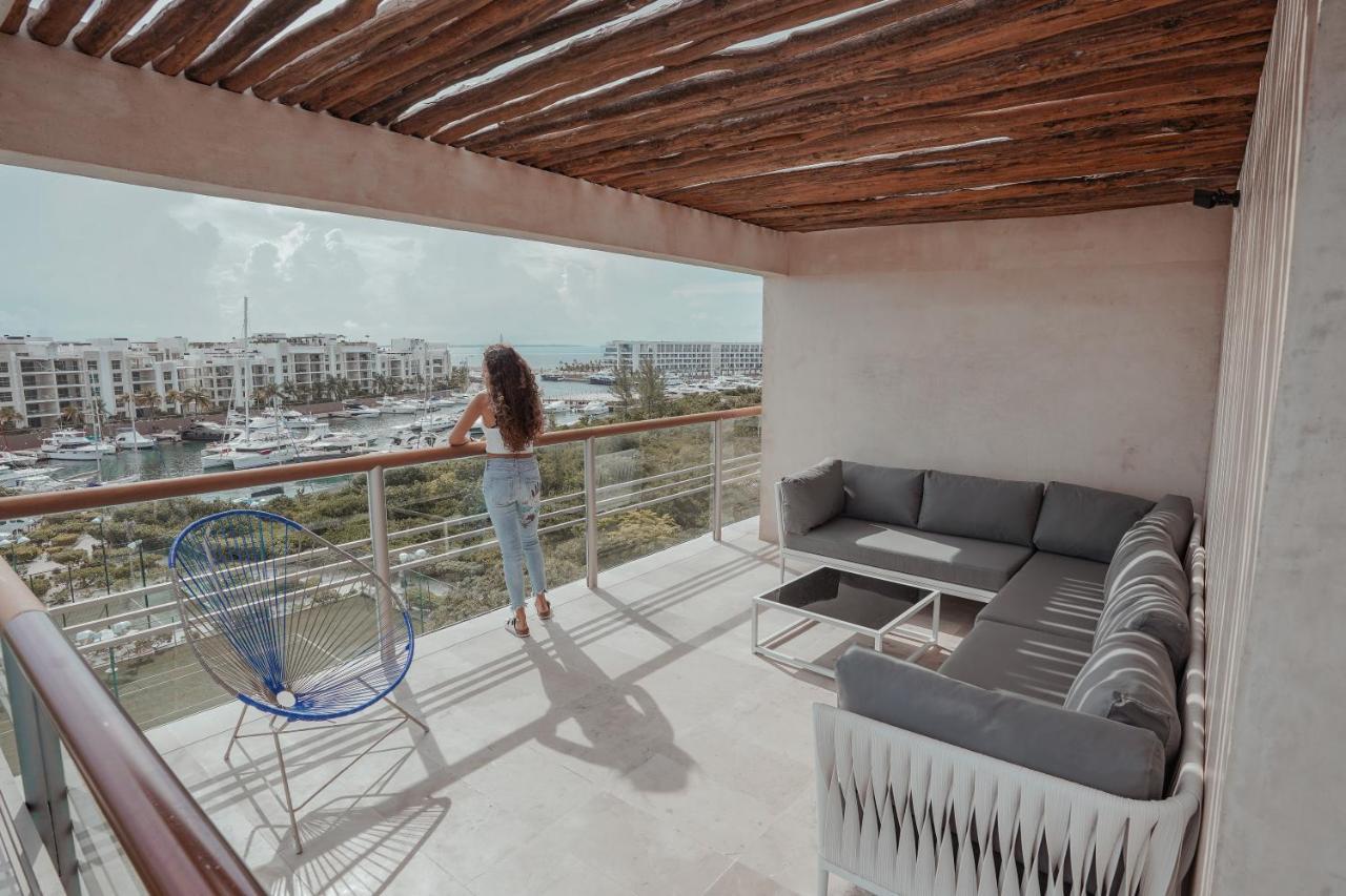 La Amada Condo With Marina View Cancún Exterior foto