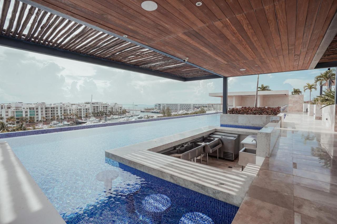 La Amada Condo With Marina View Cancún Exterior foto